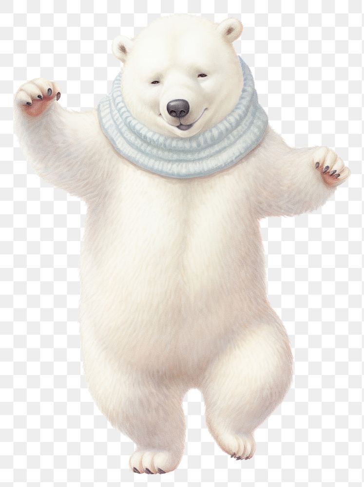 PNG  Bear mammal animal white. AI generated Image by rawpixel.