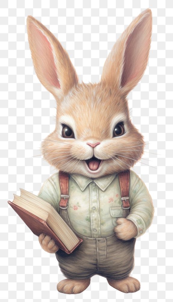 PNG  Animal mammal rabbit cute. AI generated Image by rawpixel.