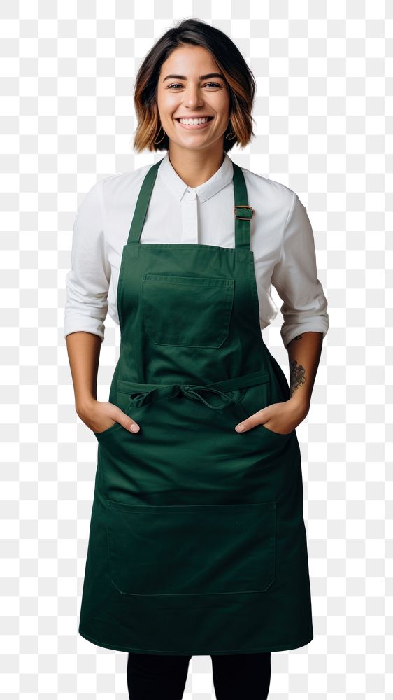 PNG Apron smiling small business entrepreneur. AI generated Image by rawpixel.