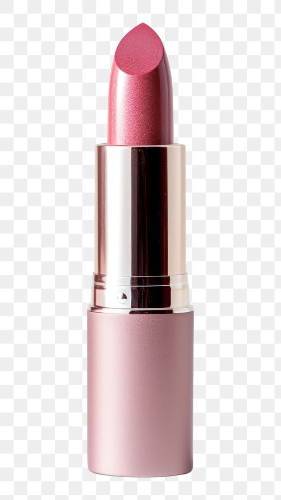 PNG A lipstick stick cosmetics white background magenta