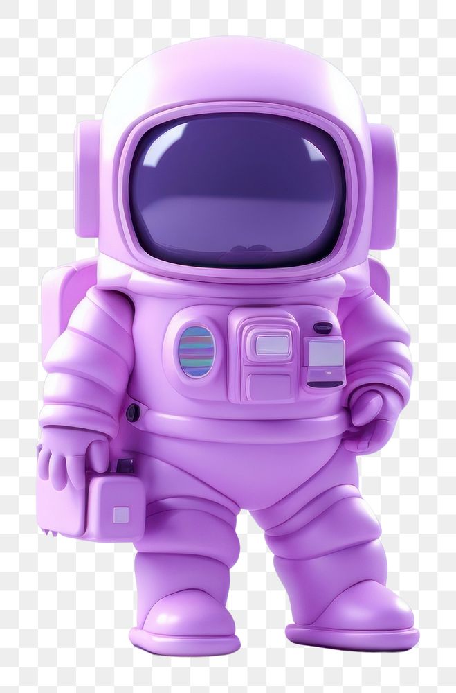PNG Astronaut purple cartoon robot. AI generated Image by rawpixel.