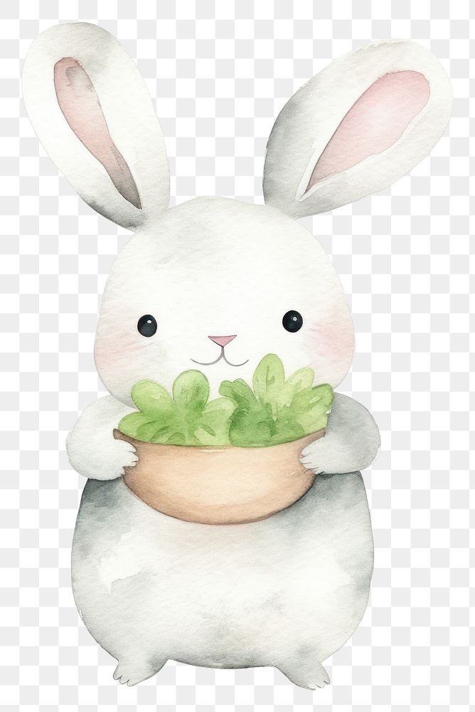 PNG Cute rabbit animal cartoon rodent. AI generated Image by rawpixel.