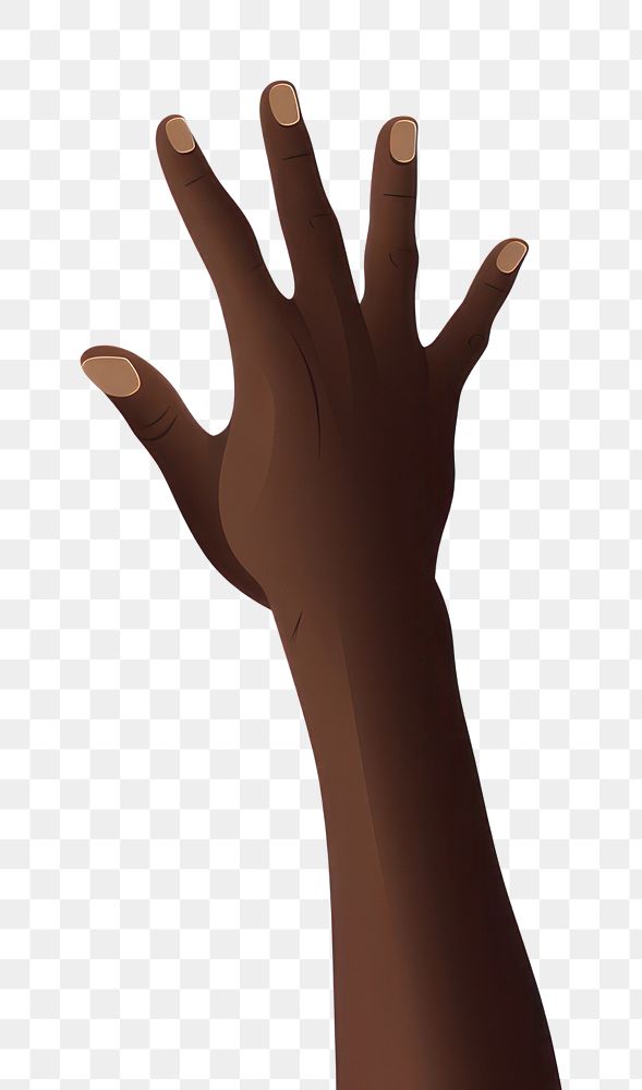 PNG Raising hand African arm finger white background. AI generated Image by rawpixel.