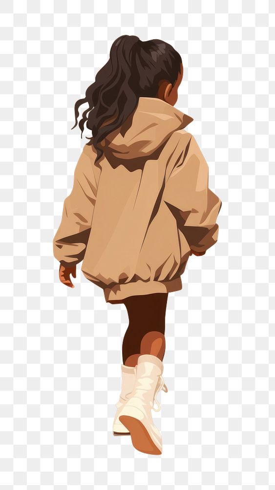 PNG Child girl walking fashion adult. AI generated Image by rawpixel.