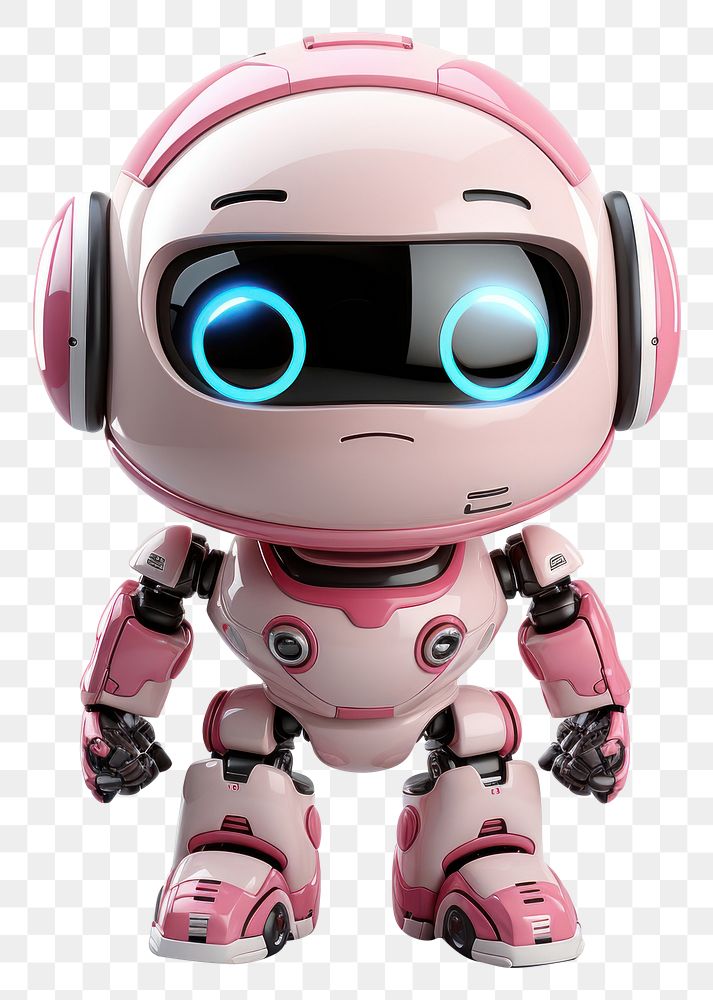 PNG Pink robot toy representation technology futuristic. AI generated Image by rawpixel.