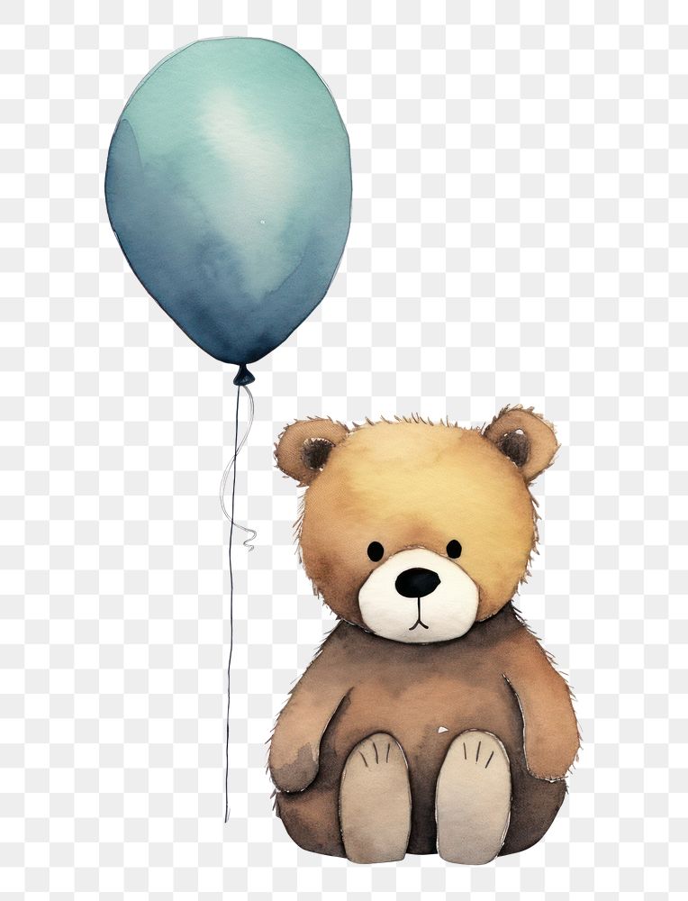 PNG Mental health animal balloon cartoon cute. AI generated Image by rawpixel.