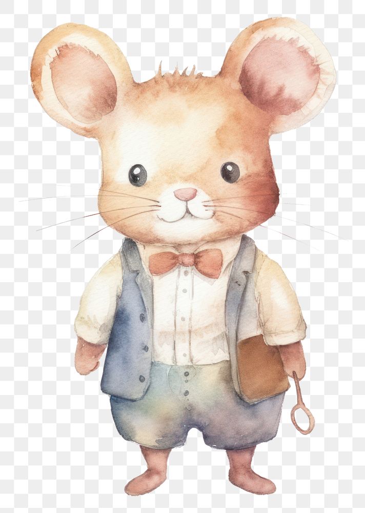 PNG Mouse teacher cartoon animal cute. 