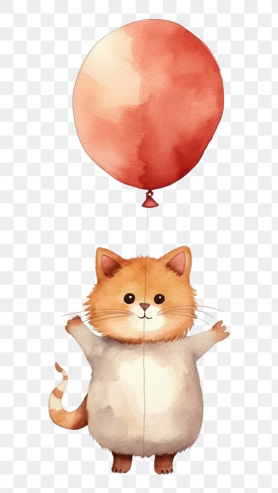 PNG Success animal balloon cartoon. AI generated Image by rawpixel.