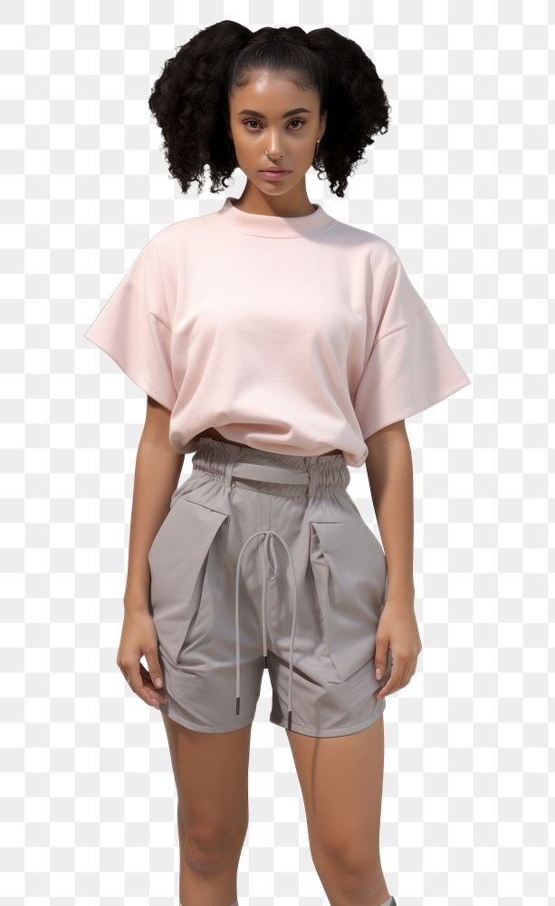 PNG Sleeve blouse shorts adult. AI generated Image by rawpixel.