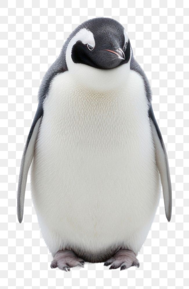 PNG Penguin animal white bird. AI generated Image by rawpixel.