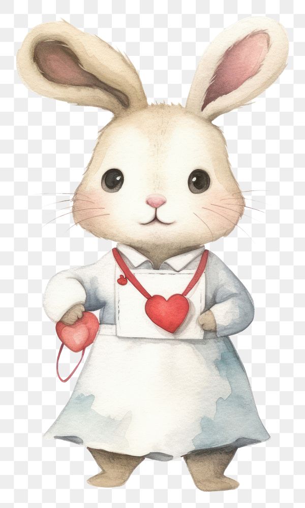 PNG Cute rabbit nurse mammal animal white. 