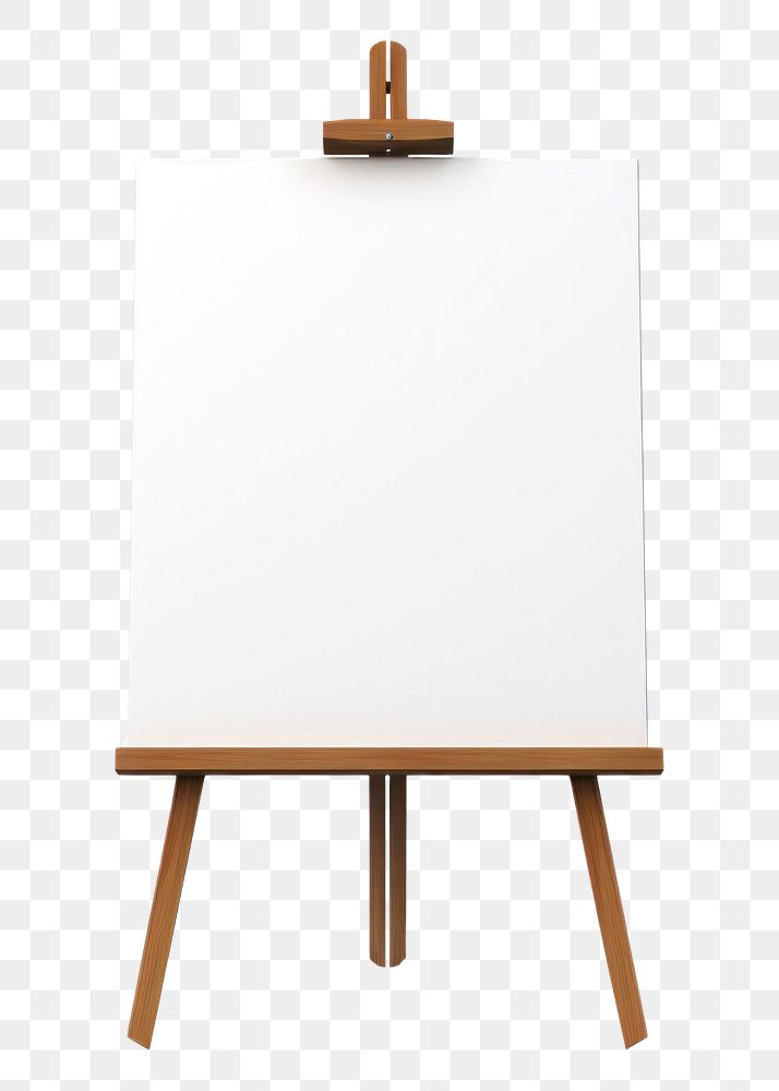 PNG Easel white background creativity absence. AI generated Image by rawpixel.