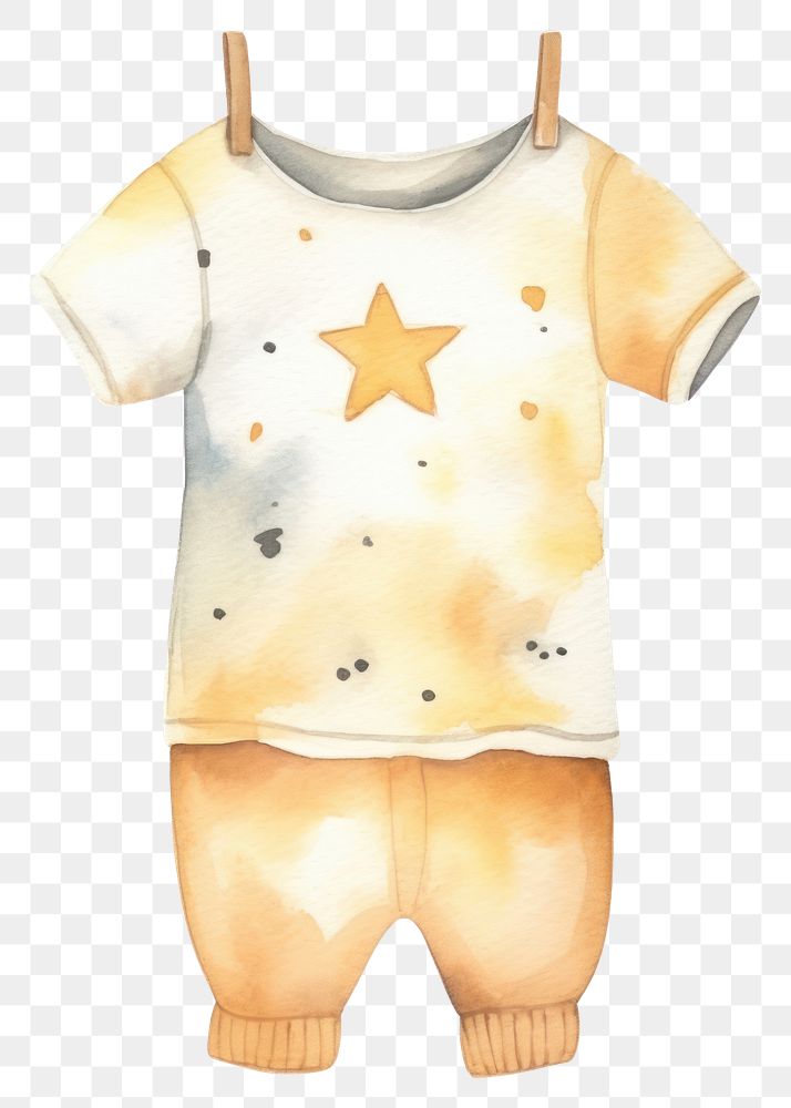 PNG Baby Clothe t-shirt cartoon white background. AI generated Image by rawpixel.