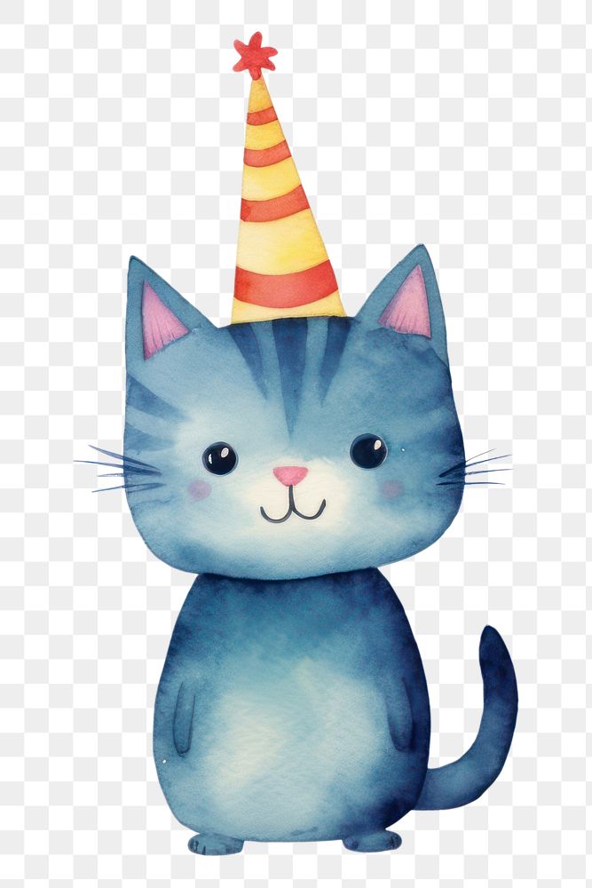 PNG Cat birthday mammal animal. AI generated Image by rawpixel.