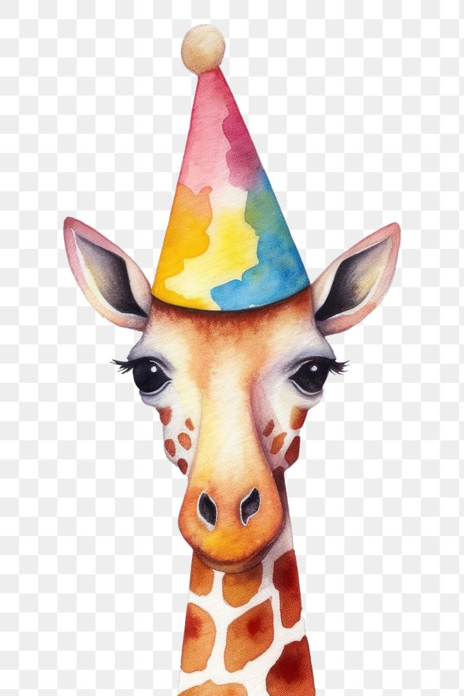 PNG Giraffe party hat  