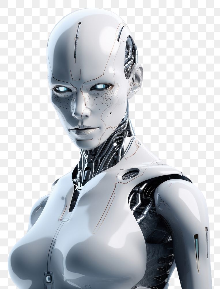 PNG Robot futuristic technology portrait