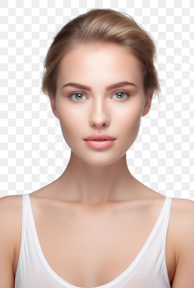 PNG Woman face portrait adult human. AI generated Image by rawpixel.