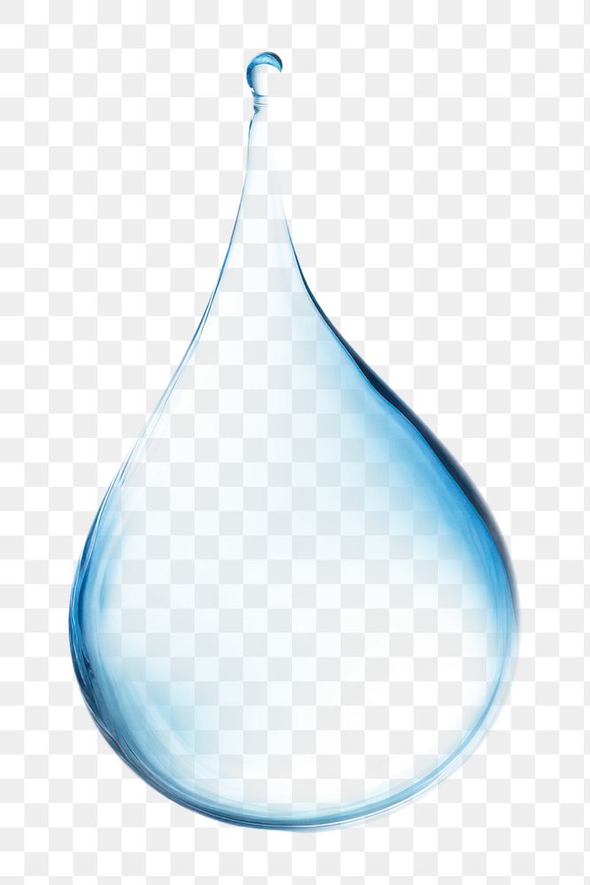 PNG Water drop transparent refreshment.