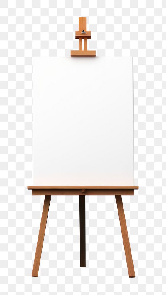 PNG Easel white background creativity absence. AI generated Image by rawpixel.