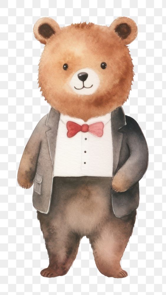 PNG Cute bear wedding cartoon mammal animal. 