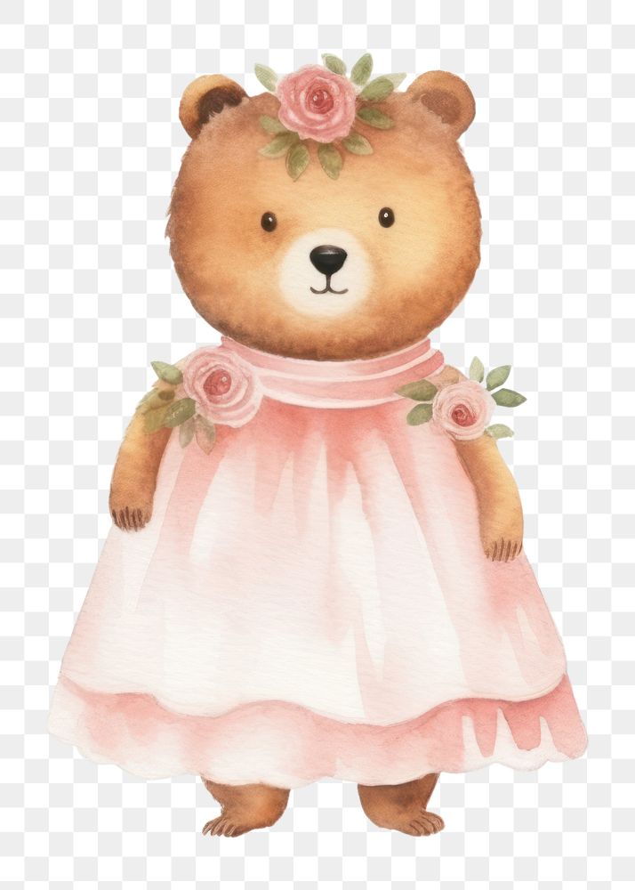 PNG Cute bear wedding cartoon mammal animal. AI generated Image by rawpixel.