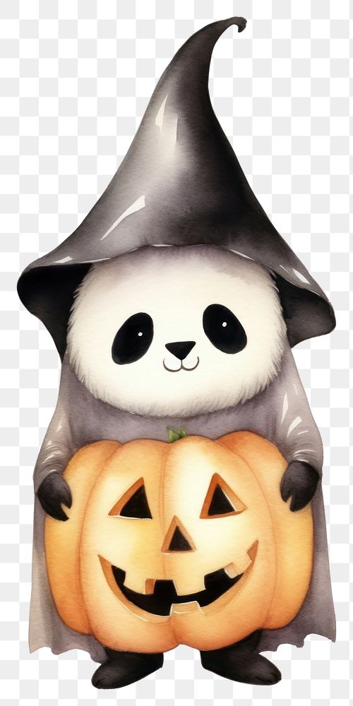 PNG A cute panda halloween cartoon mammal animal. 