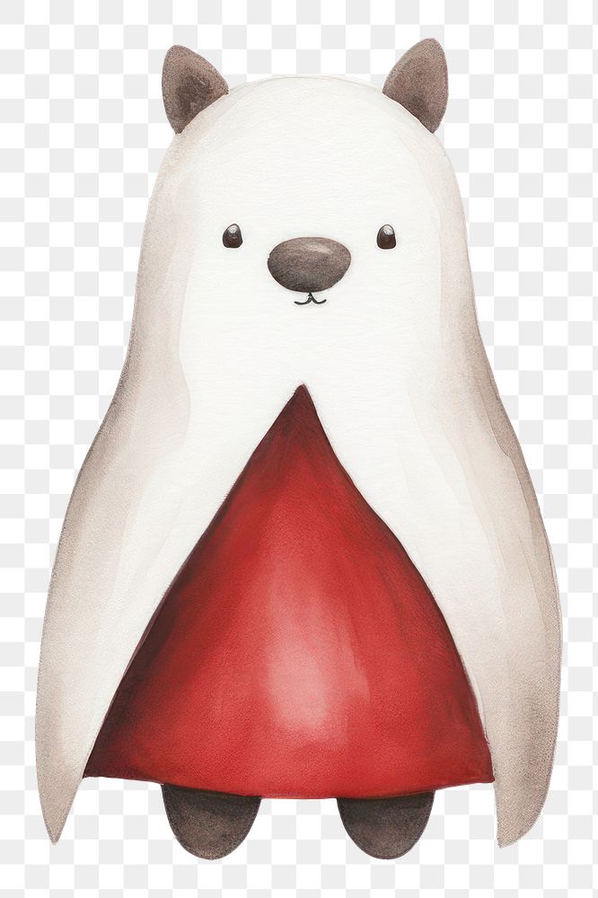 PNG Bear wearing vampire custume animal cartoon toy. 