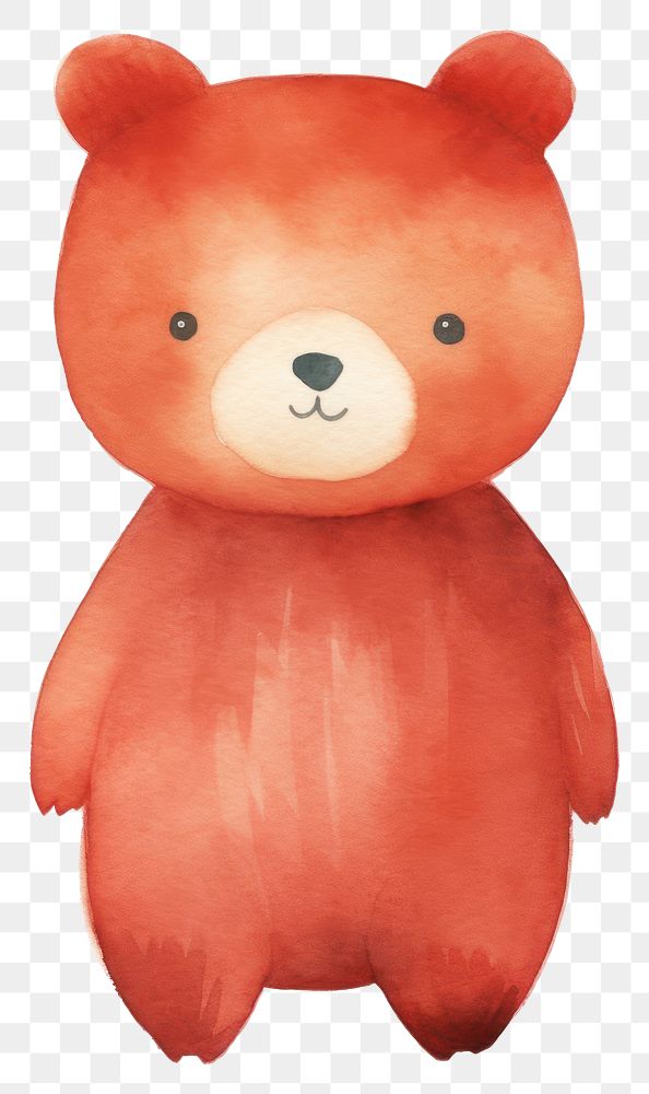 PNG Bear cartoon cute toy. 