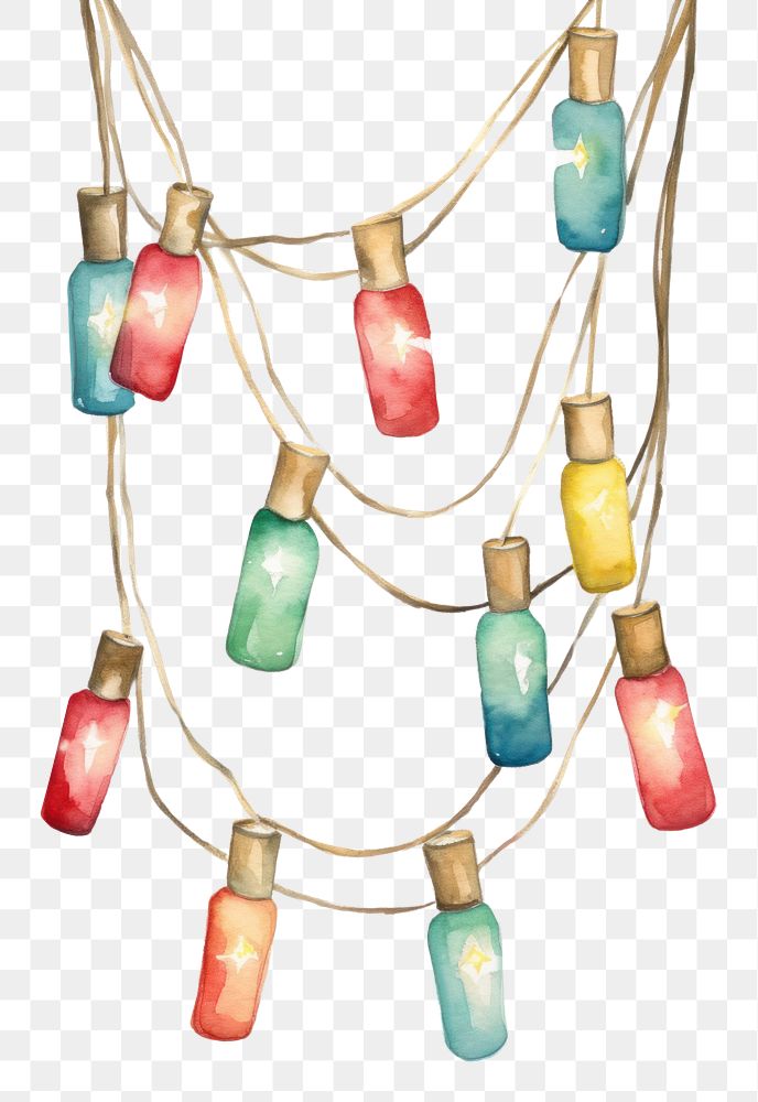 PNG Art white background clothesline illuminated. 