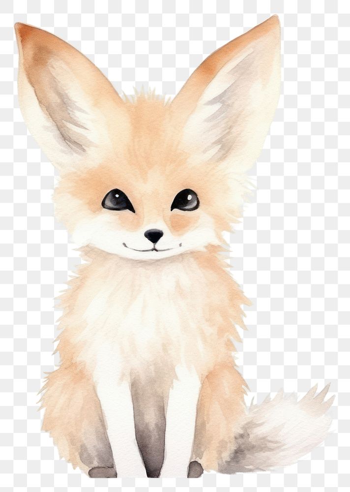 PNG Fennec fox cartoon mammal | Premium PNG - rawpixel