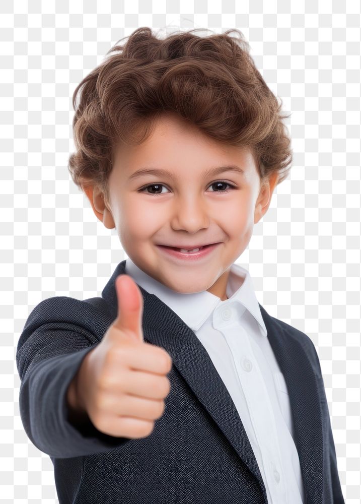 PNG  Child Saying great child portrait finger. AI generated Image by rawpixel.