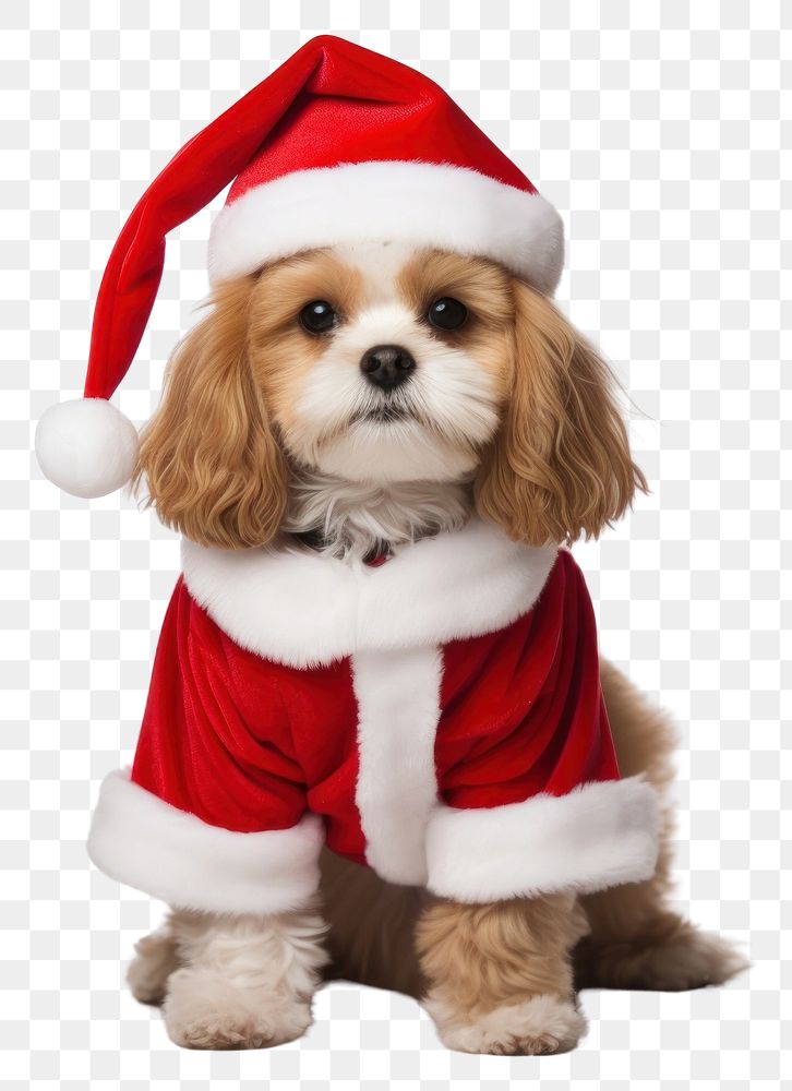 PNG Dog christmas costume mammal. 