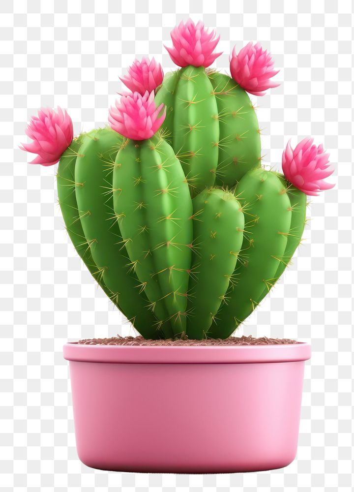 PNG Cactus flower plant pink. 