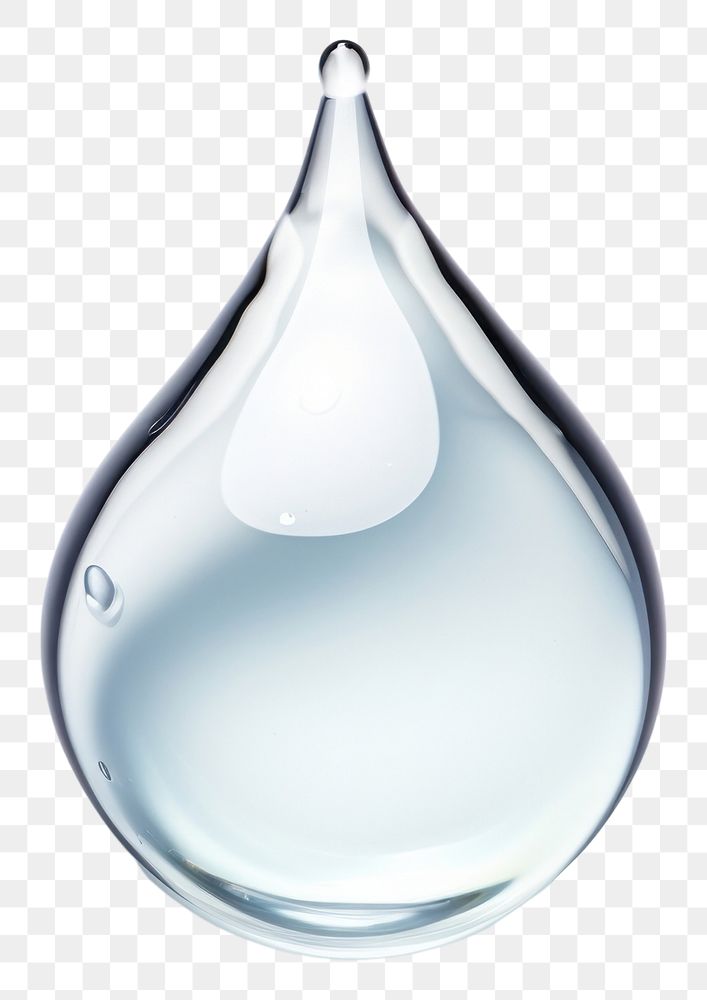 PNG Water drop glass white background transparent. AI generated Image by rawpixel.