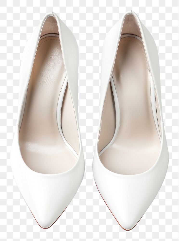 PNG White high heels mockup footwear shoe simplicity. AI generated Image by rawpixel.