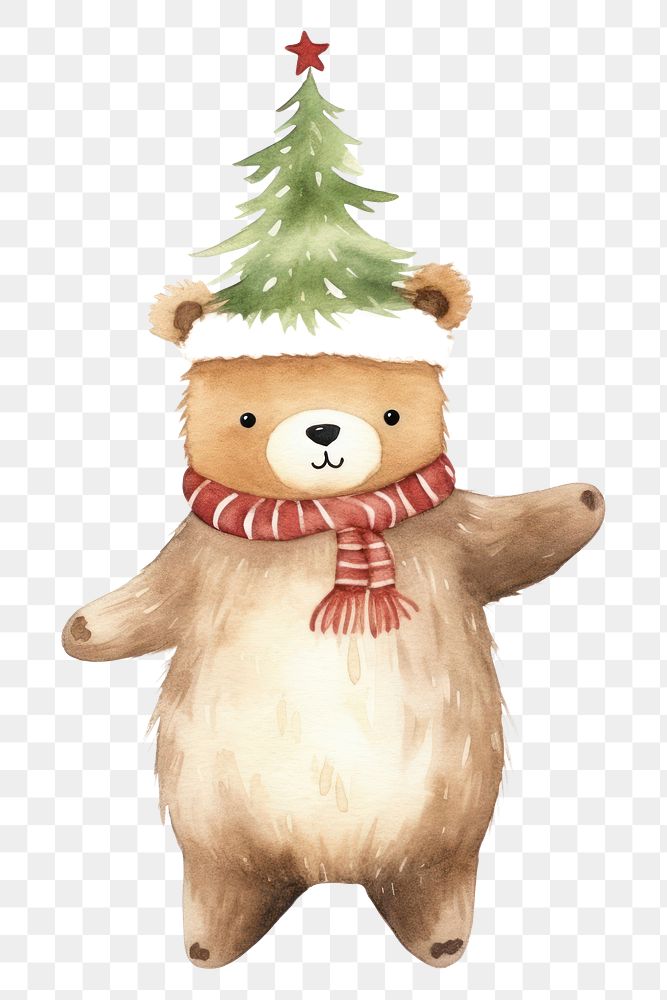 PNG Christmas bear snowman cartoon nature. AI generated Image by rawpixel.