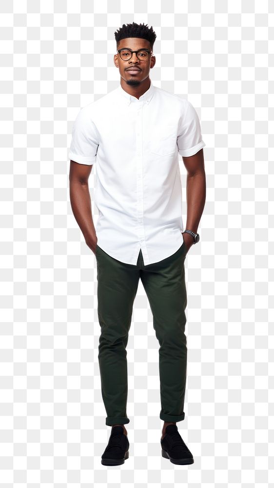 PNG Wearing white t-shirt standing sleeve adult. 