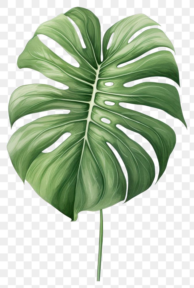 PNG Monstera leaf plant xanthosoma freshness. AI generated Image by rawpixel.