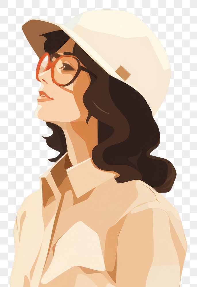 PNG Female engineer portrait drawing adult. AI generated Image by rawpixel.