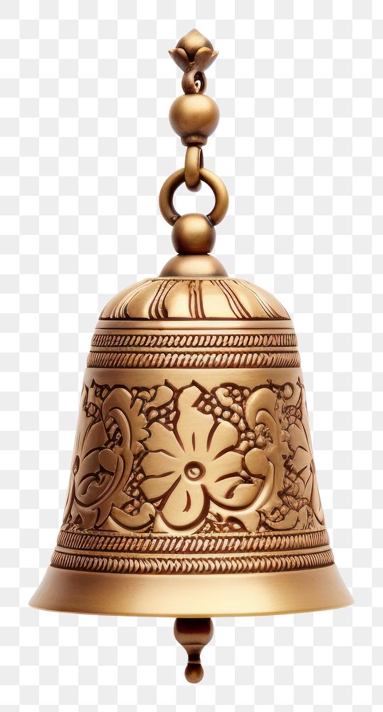 PNG Ornament bell white background architecture. AI generated Image by rawpixel.