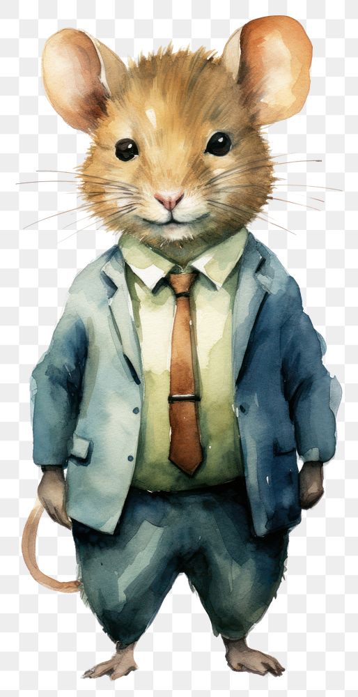 PNG Business rat animal rodent mammal. AI generated Image by rawpixel.