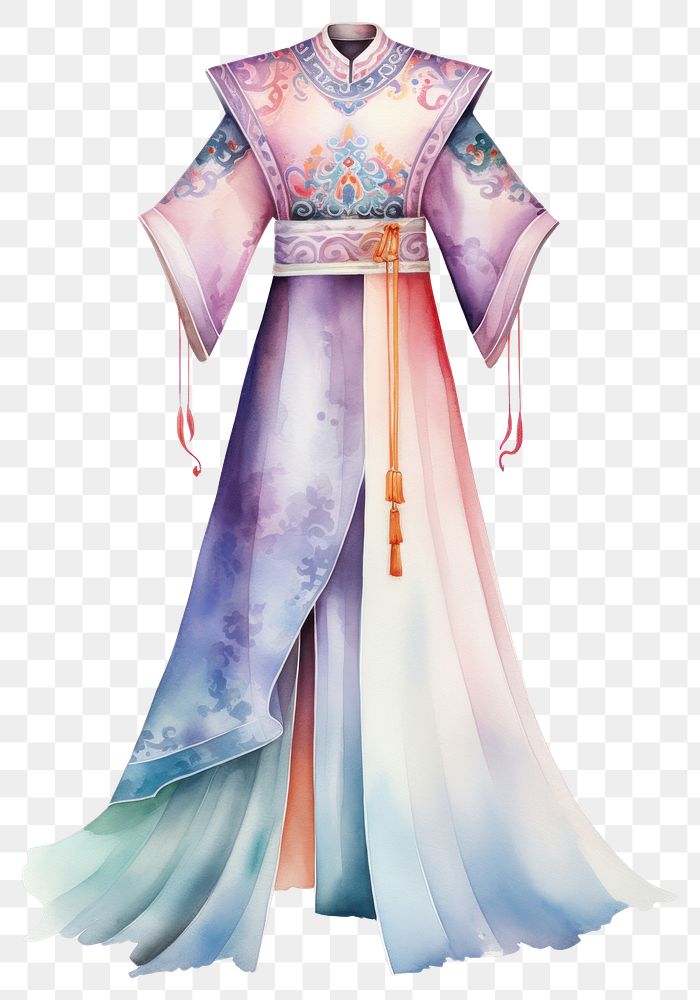 PNG Ancient chinese clothing costume fashion kimono. AI generated Image by rawpixel.