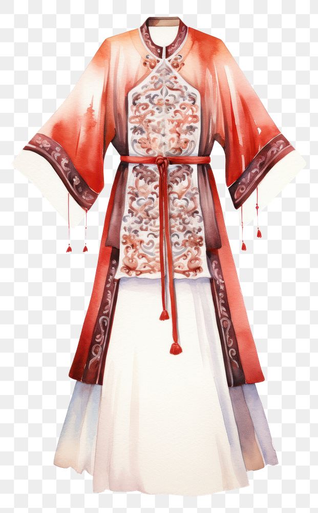 PNG Ancient chinese clothing fashion kimono blouse. 