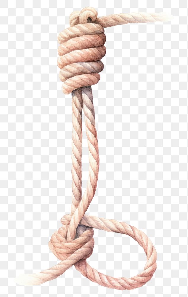 PNG Rope knot durability strength. 