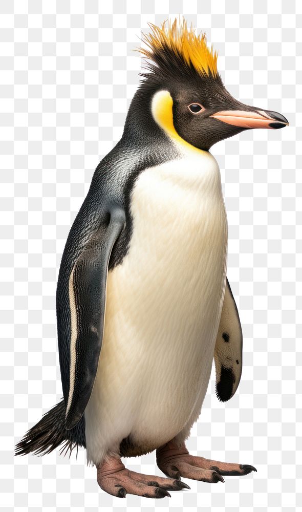PNG Erect-crested Penguin penguin animal bird. AI generated Image by rawpixel.