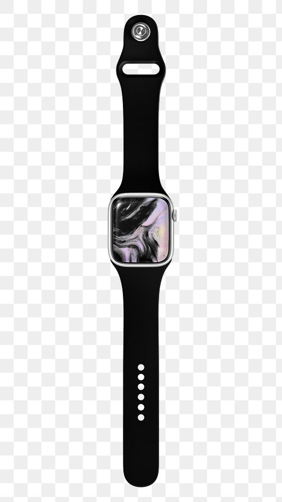 Smartwatch screen png, digital device, transparent background