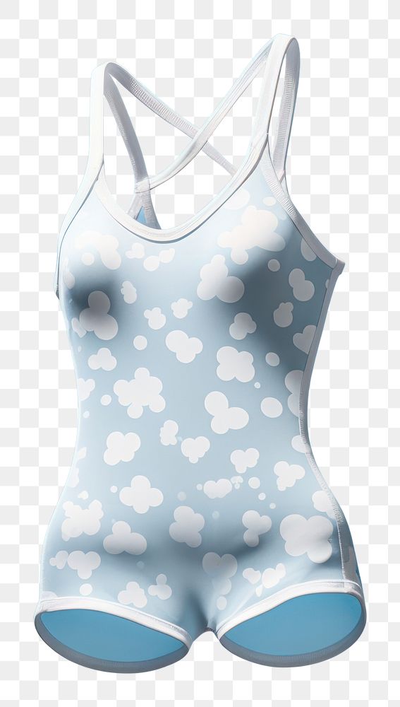 PNG cute pastel blue swimsuit, transparent background