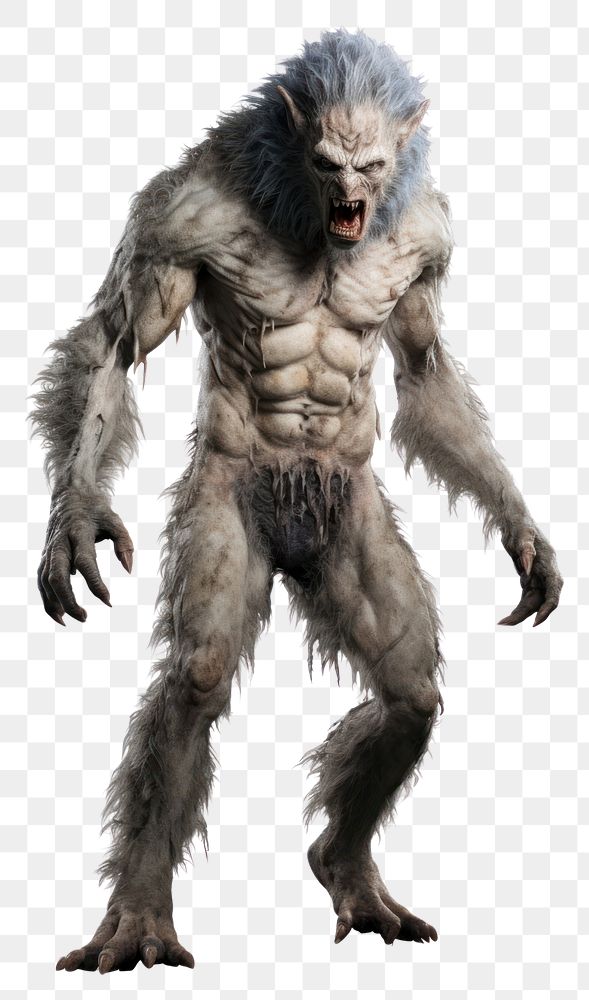PNG Werewolf monkey animal mammal. AI generated Image by rawpixel.