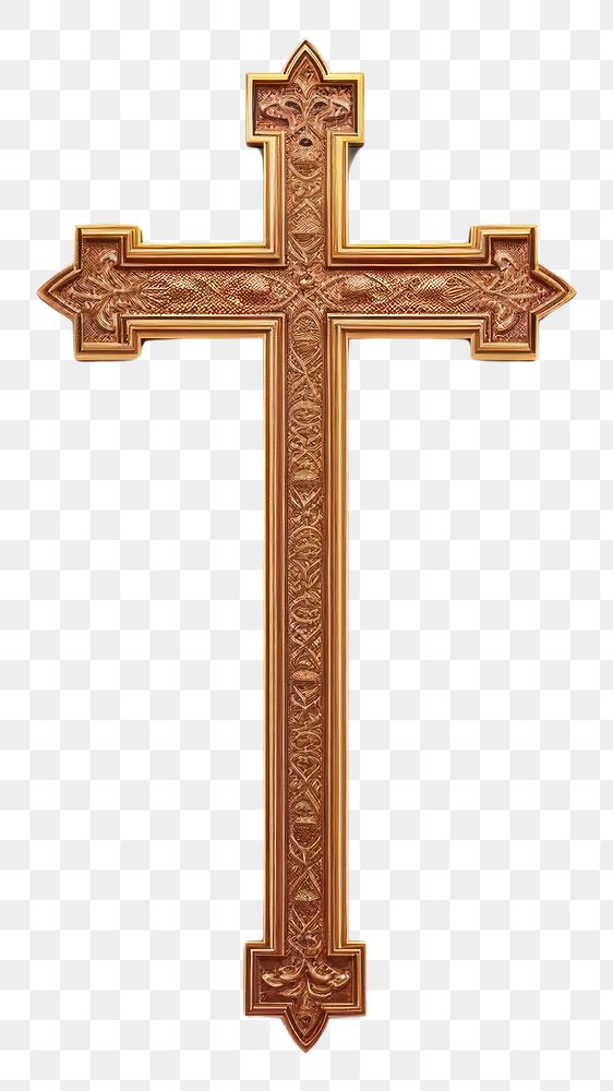 PNG Cross crucifix symbol white background