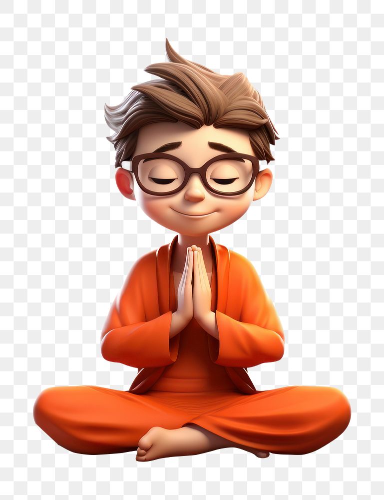 PNG Meditation cartoon adult  